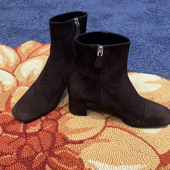 Prada Suede Ankle Sock Boots Size 38 (8) - Picture 9 of 10